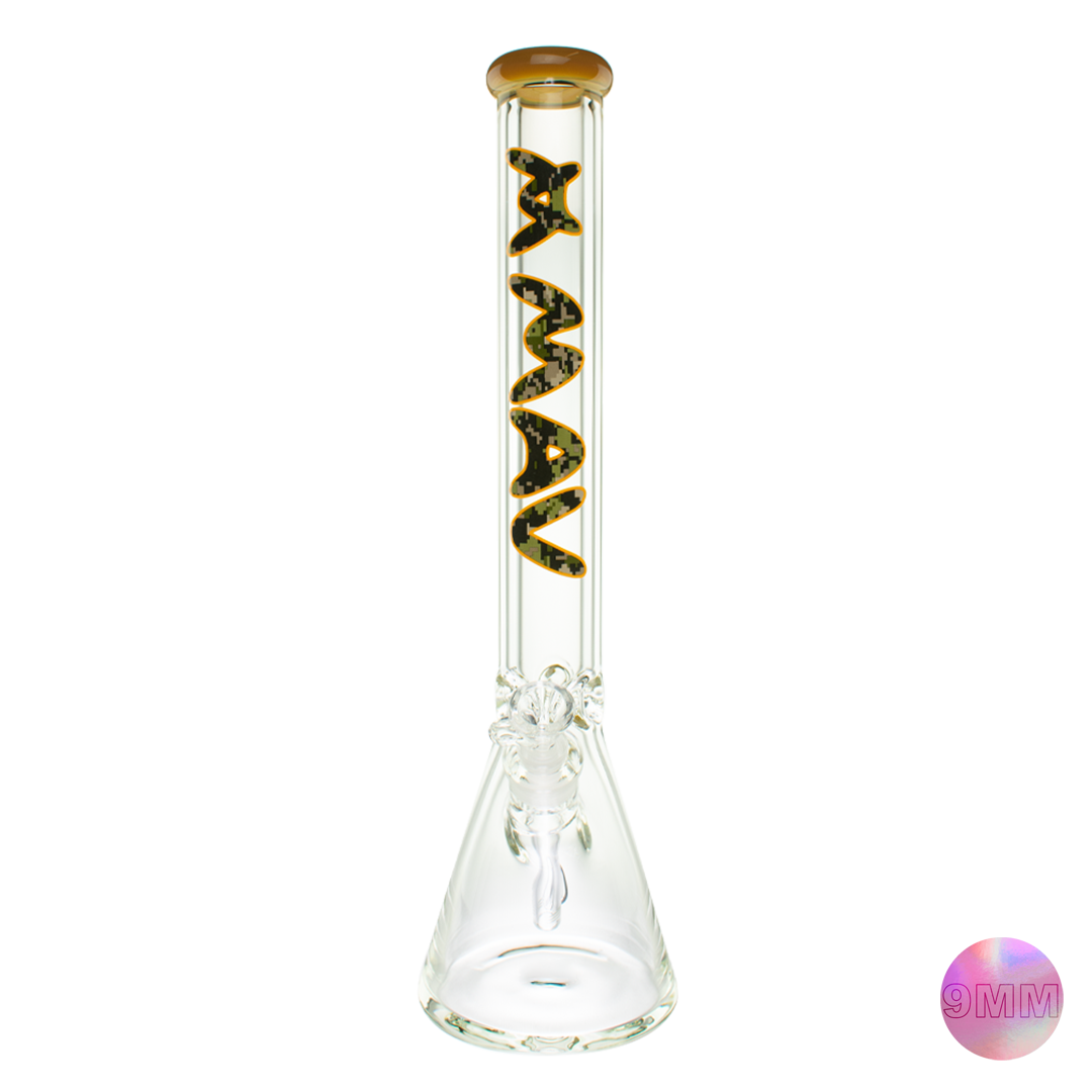 18" x 9mm Digi Camo Specialty Slab Beaker Bong