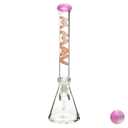 18" x 9mm Pink Unicorn Specialty Slab Beaker Bong