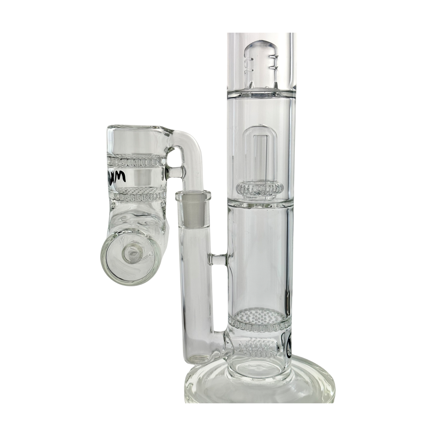 6 Perc Beast Honey Inline UFO Straight + Double Honey Inline Ash Catcher Combo