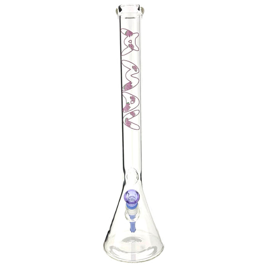 21" tall 50 by 5mm Beaker Bong Tall Neck type lotus
