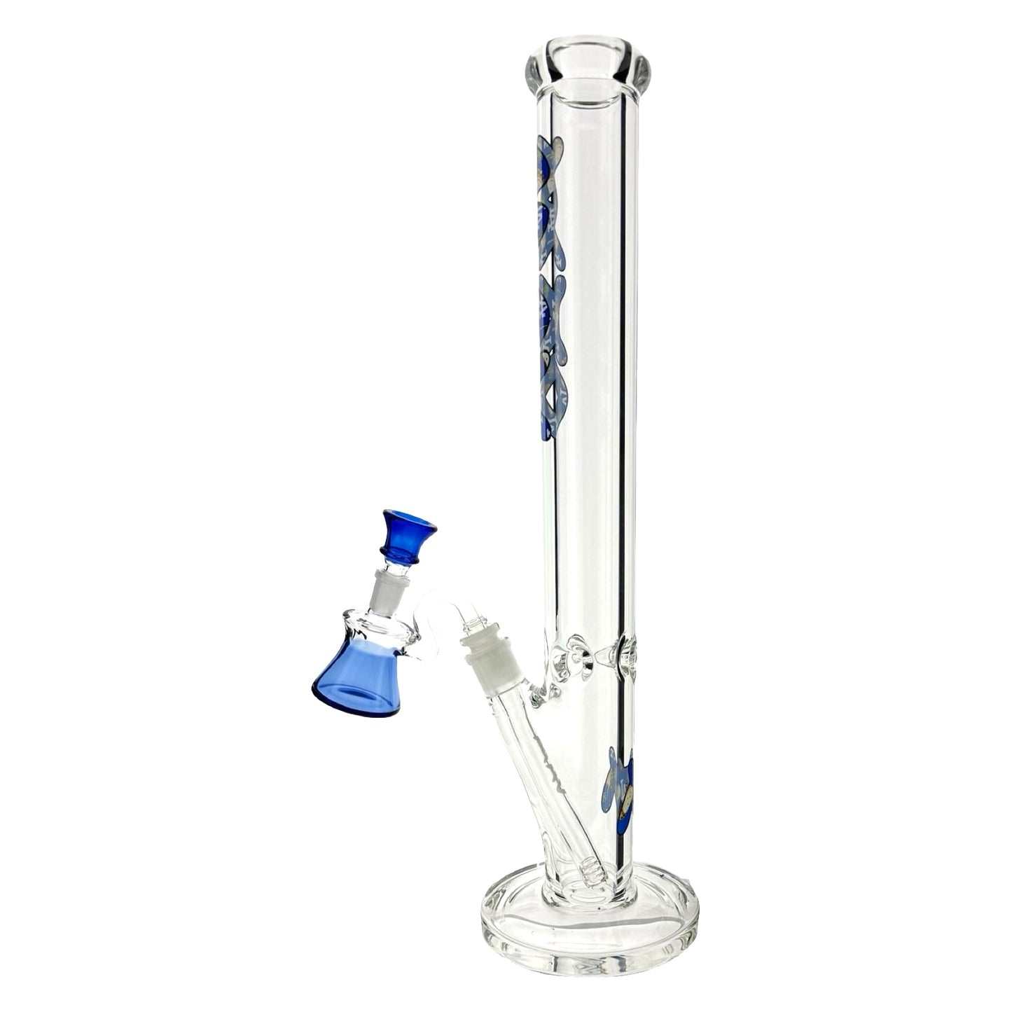 18" x 9mm los angeles Slab straight Bong + dry Ash Catcher Combo 1 of 1
