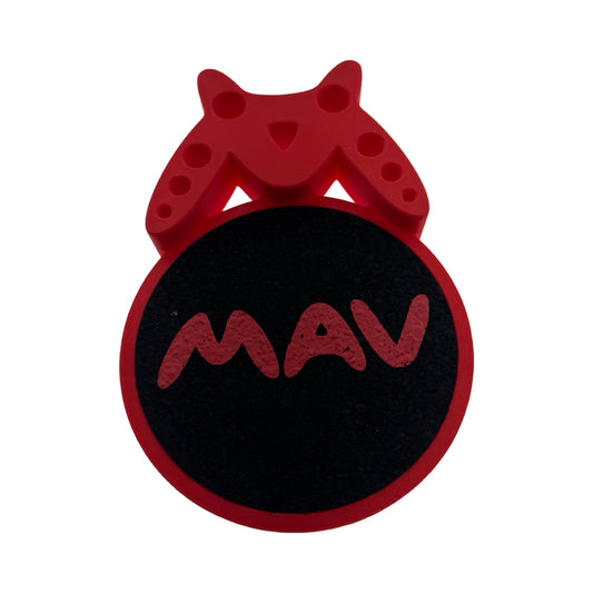 MAV red Bat Stand + Mood Mat Black