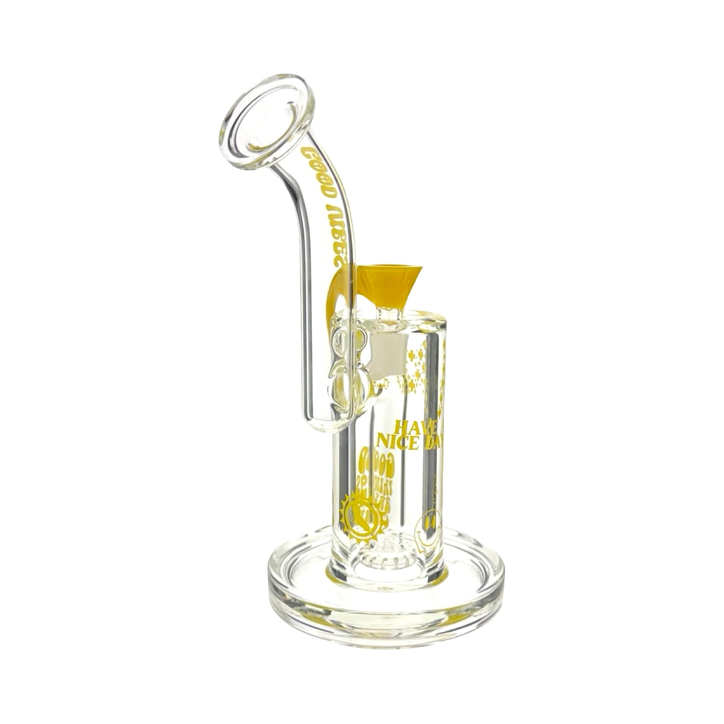 10" X 7 MM ONE OF ONE positive type bubbler laidback neck
