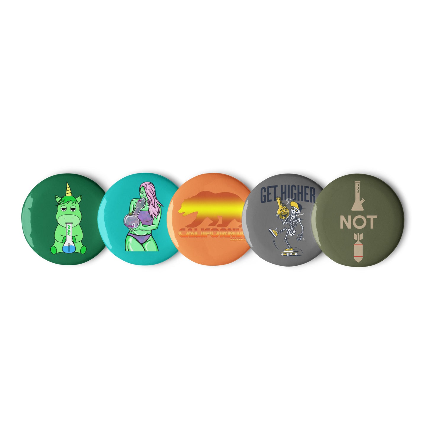 MAV Set of 5 pin buttons