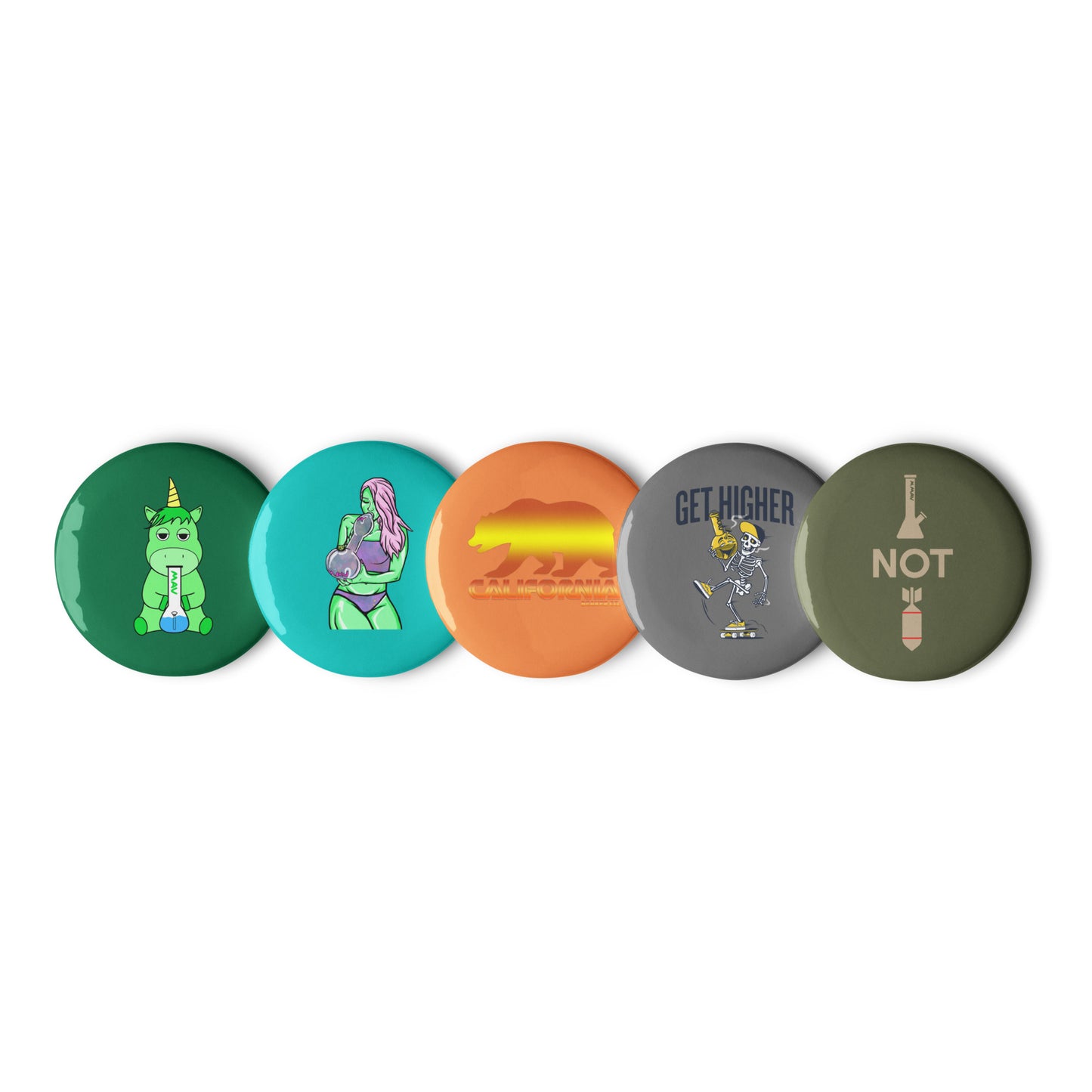 MAV Set of 5 pin buttons