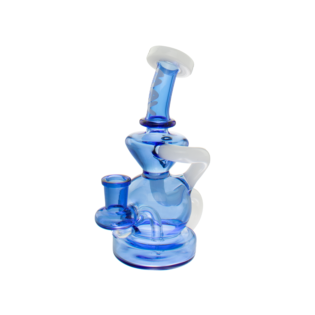 blue and white