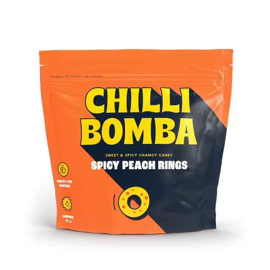 Chilli Bomba Spicy Peach Rings 8oz