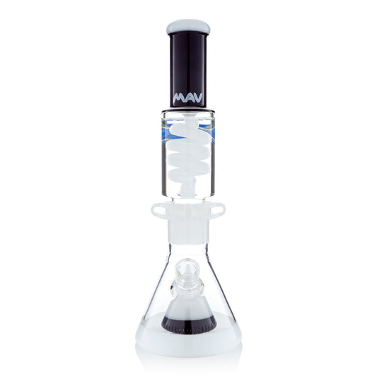 Black and White Slitted Pyramid Beaker Freezable Coil System