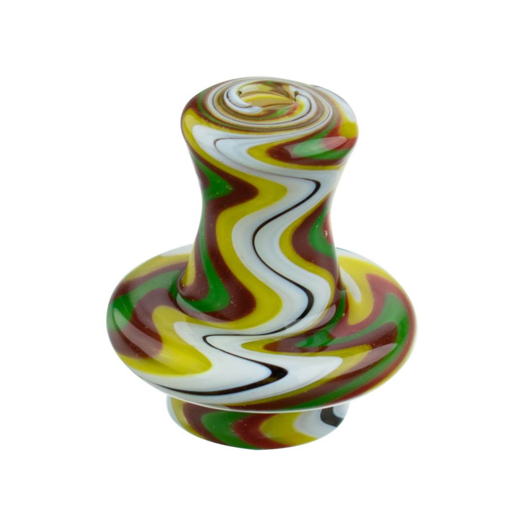 Yellow Swirl Cap + 2 pearls (BX155A)