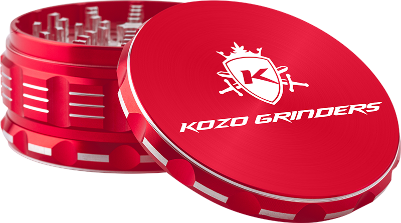 4" XXL Red KOZO 4-Piece Grinder