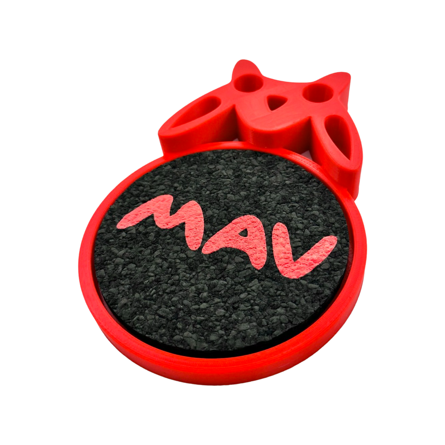 MAV red Bat Stand + Mood Mat Black