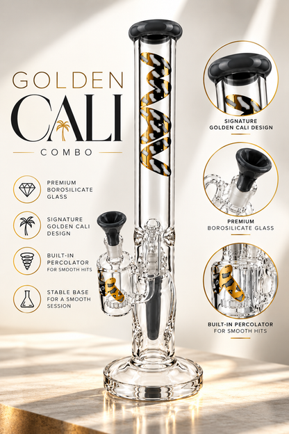 18" 9mm Straight Color Top Golden Cali Combo