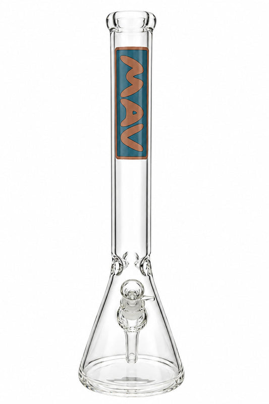 18" Classic Beaker Bong - Layered MAV Slab Pink & Blue