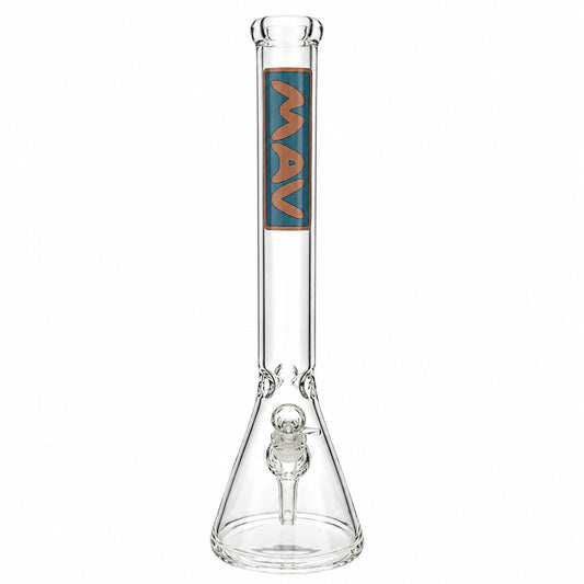 18" Classic Beaker Bong - Layered MAV Slab Pink & Blue