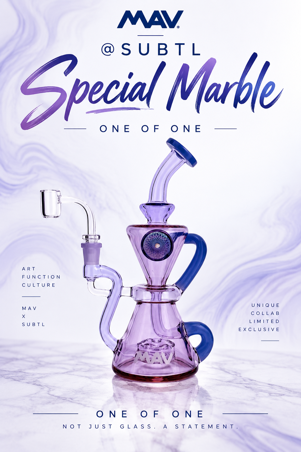 The Beverly SUBTL x BELSAR Collab Hourglass Recycler solid back opal