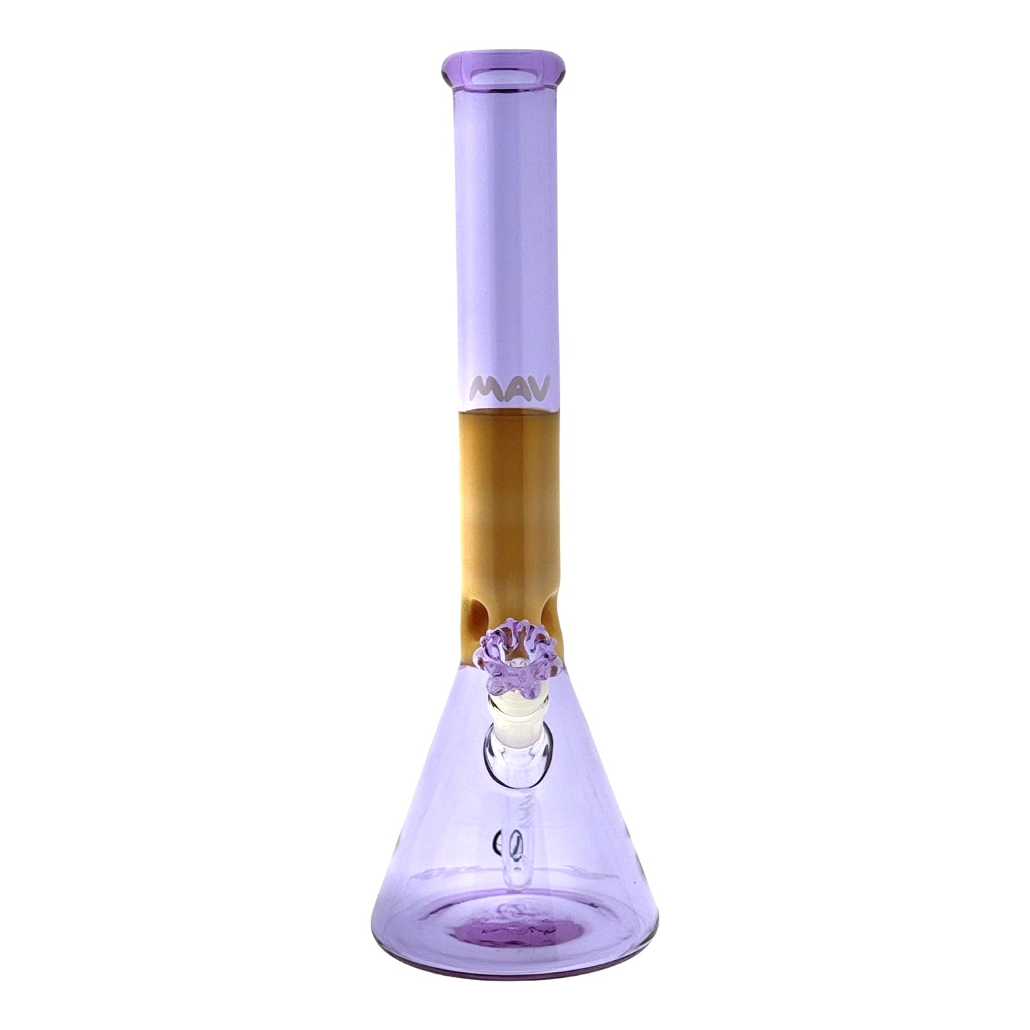 15" x 5mm 44mm Beaker Bong Purple & Butter Laker