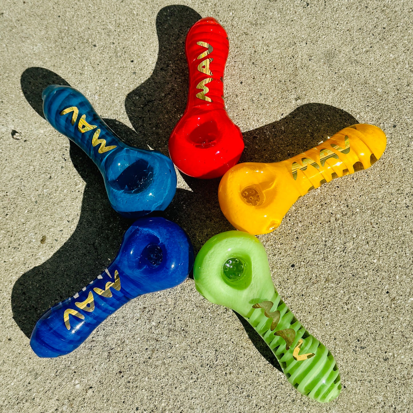 Twisted Frit Professional Hand Pipe