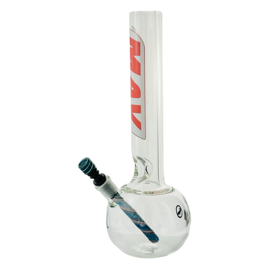 16" 9mm Old School Bubble Bottom Bong Retro Logo