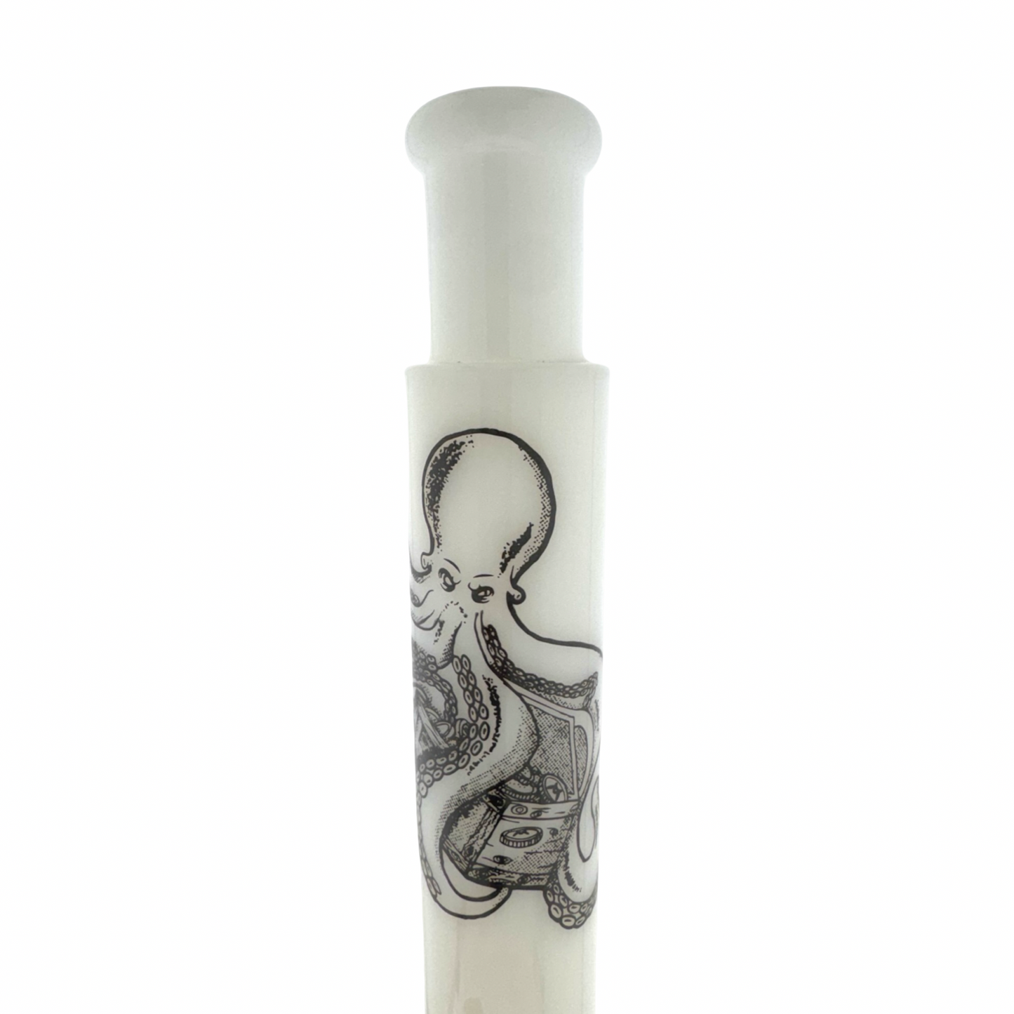 kraken 18" taper top Beaker Bong 1 of 1 seashell Empire Glassworks Bowl