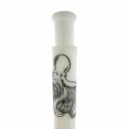kraken 18" taper top Beaker Bong 1 of 1 seashell Empire Glassworks Bowl