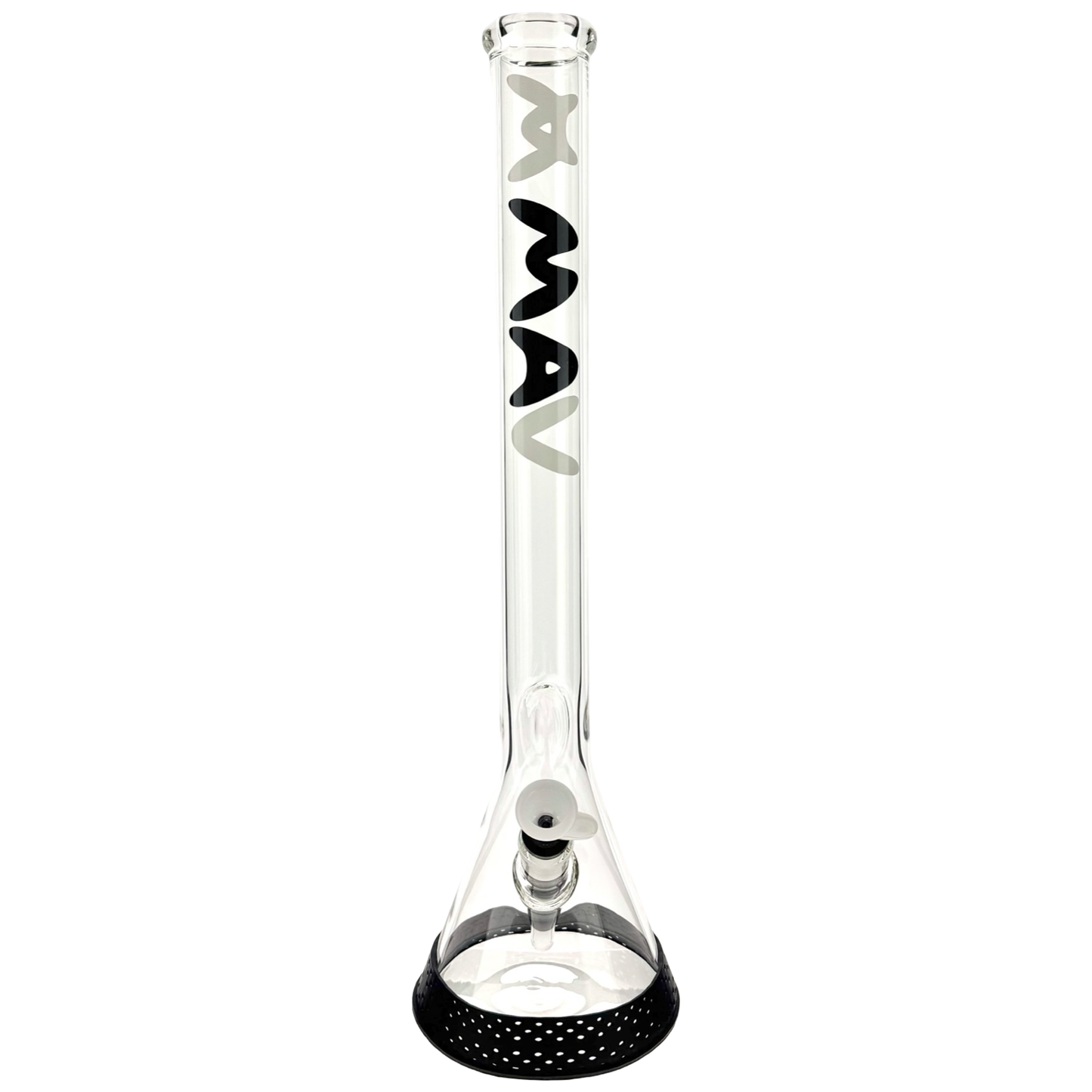 21" tall 50 by 5mm Beaker Bong Tall Neck duotone black and white type
