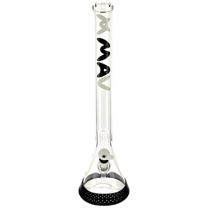 21" tall 50 by 5mm Beaker Bong Tall Neck duotone black and white type