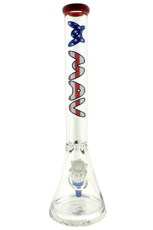 America! 18" 9mm thick beaker red lip USA 250 year limited celebration edition