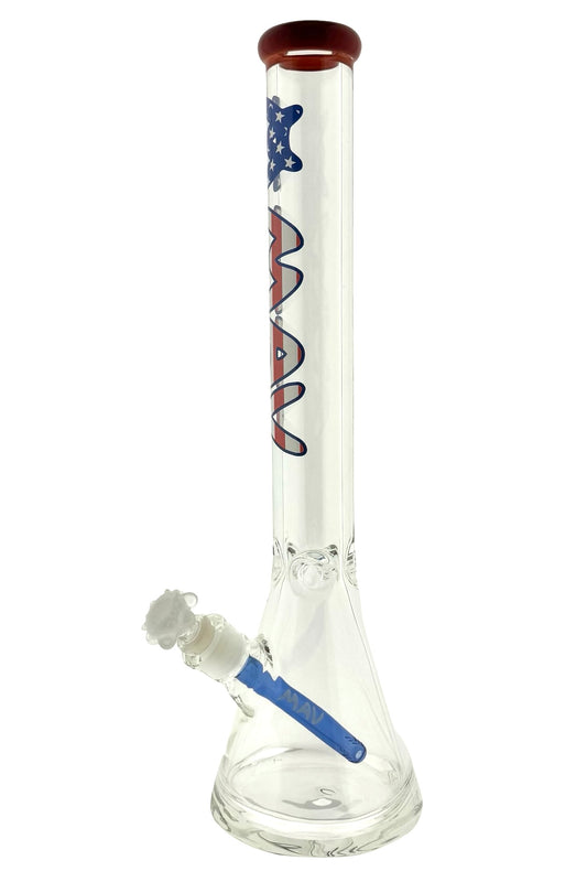 America! 18" 9mm thick beaker red lip USA 250 year limited celebration edition