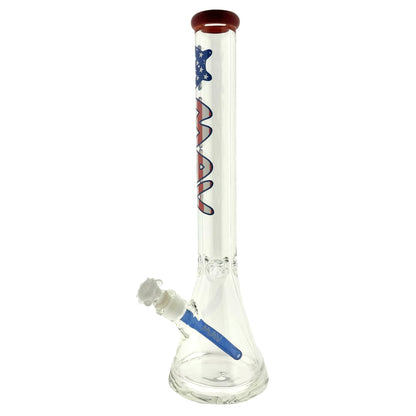 America! 18" 9mm thick beaker red lip use 250 year limited celebration edition