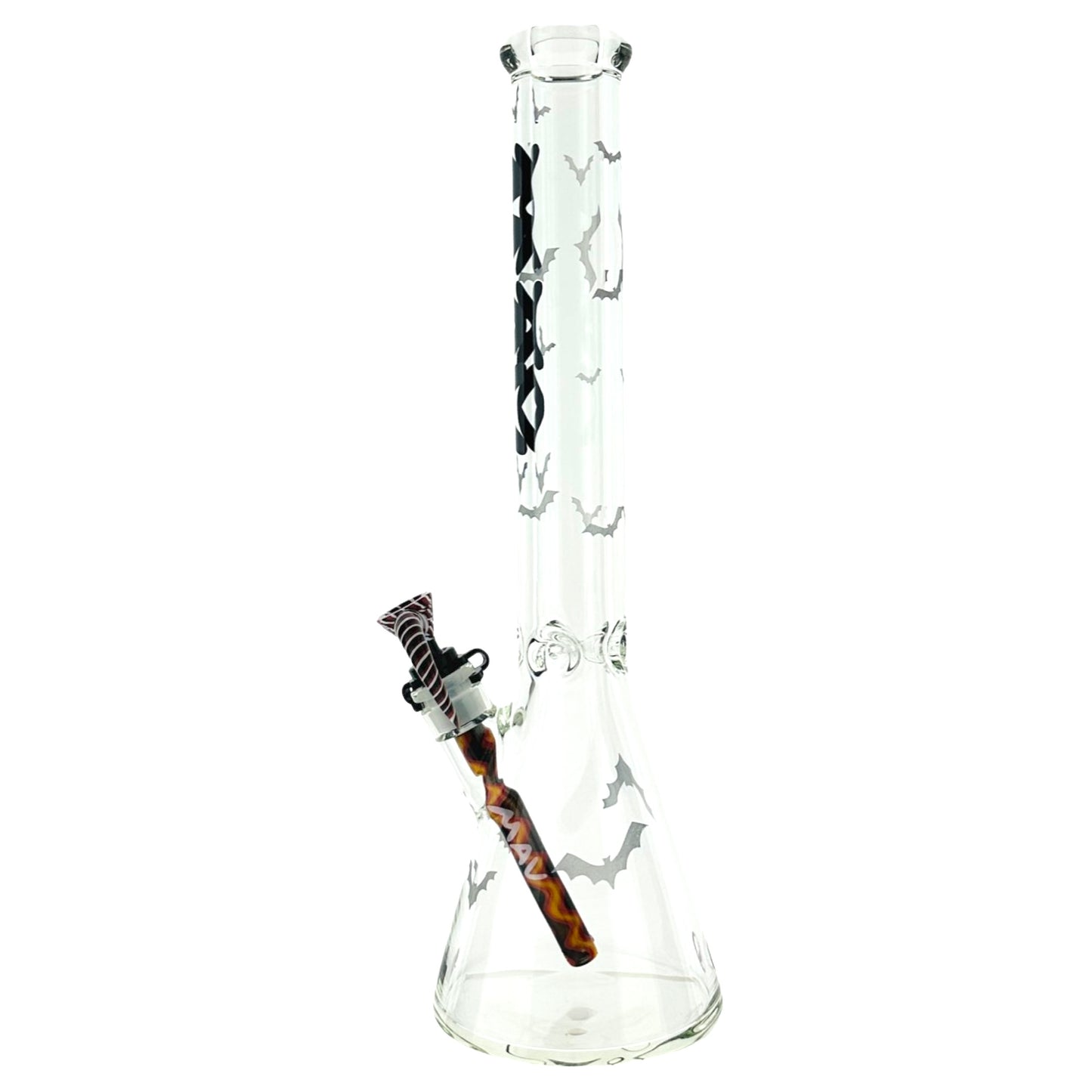 18" X 9 mm ONE OF ONE all bats are off Halloween special beaker bong