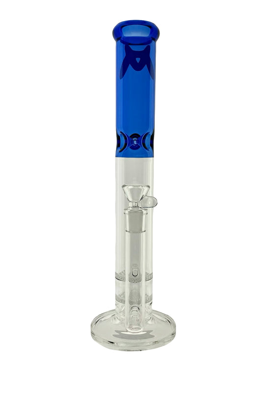 16" Double Honey Straight Tube bong
