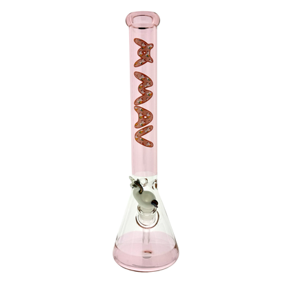 18" MAV full color pink Unicorn Logo Beaker Bong + Empire Glassworks Unicorn