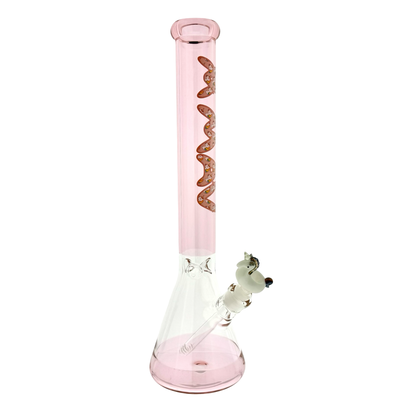 18" MAV full color pink Unicorn Logo Beaker Bong + Empire Glassworks Unicorn