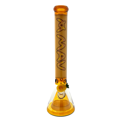 butter pyramid Pineapple 18" Full Color Beaker Bong x Empire Glassworks Pineapple Bowl