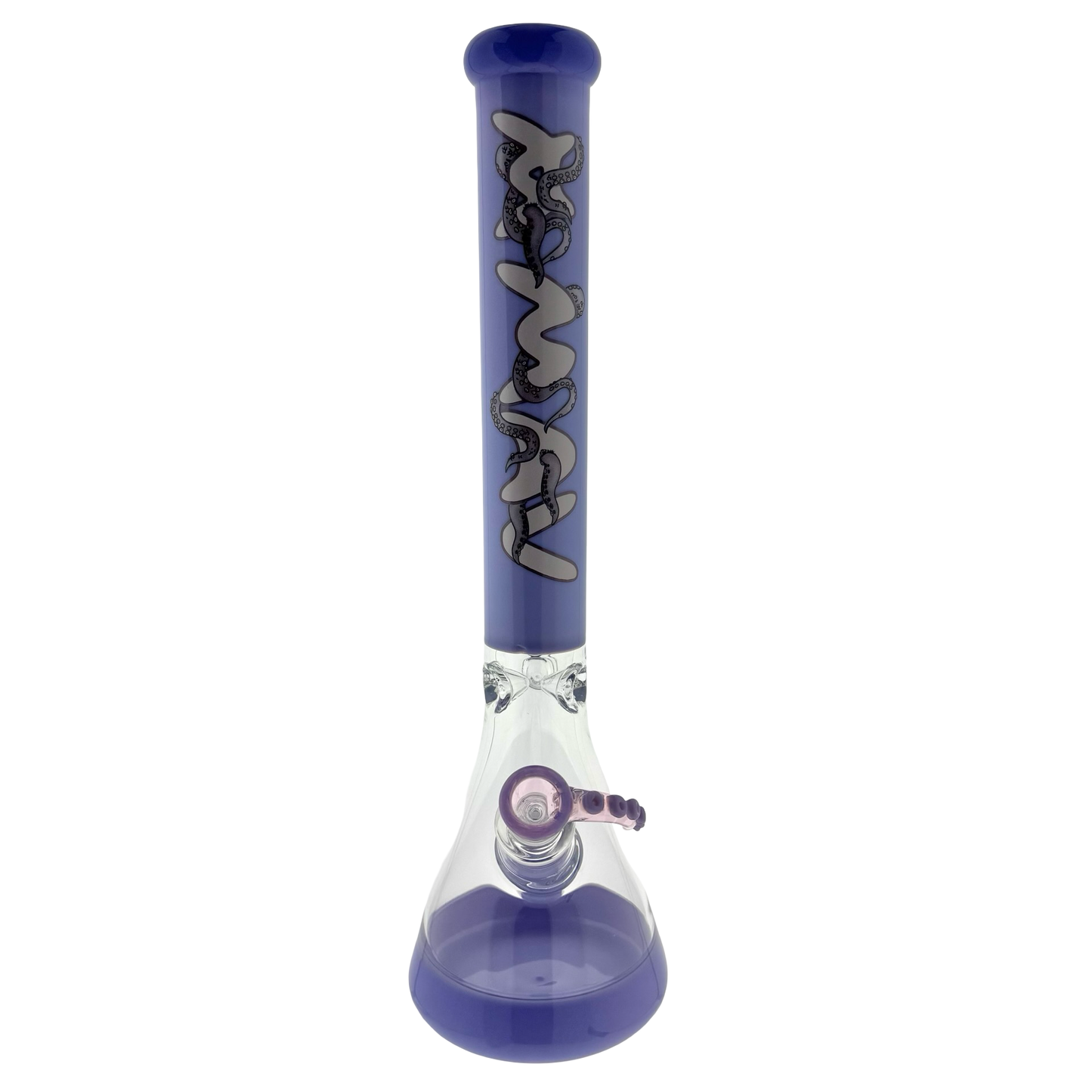 18" Classic Beaker Bong full color purple octobong Octopus