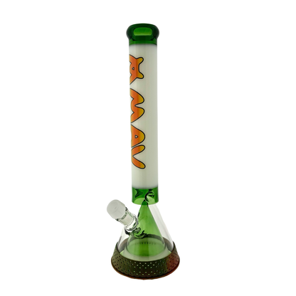 18" pyramid beaker bong rasta sunset with 7 hole pro bowl
