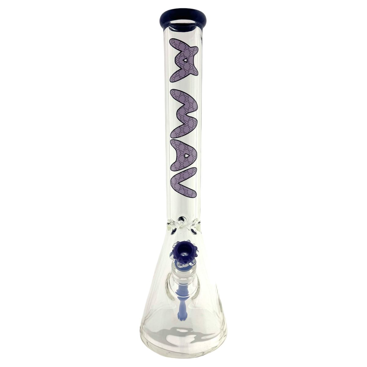 18" 9mm dark purple Classic Beaker Bong mav LUX slab