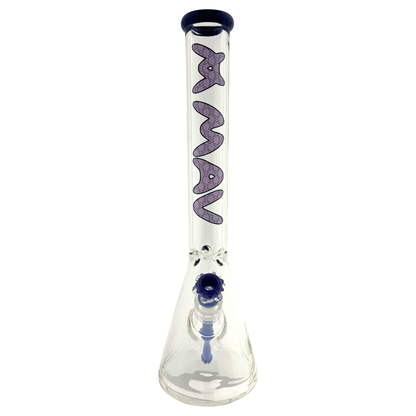 18" 9mm dark purple Classic Beaker Bong mav LUX slab