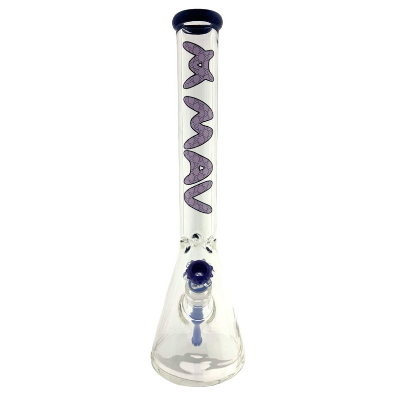 18" 9mm dark purple Classic Beaker Bong mav LUX slab