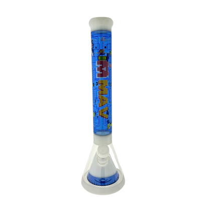 18" pyramid beaker bong game time mav with 7 hole pro bowl