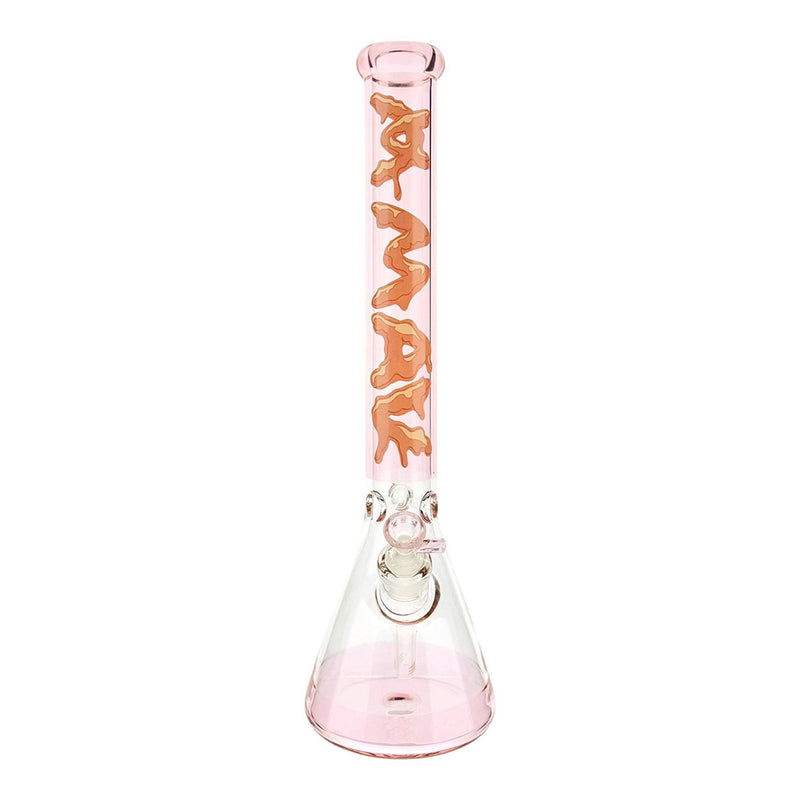 Transparent Pink Bubblegum Vibes 18" Full Color Beaker Bong