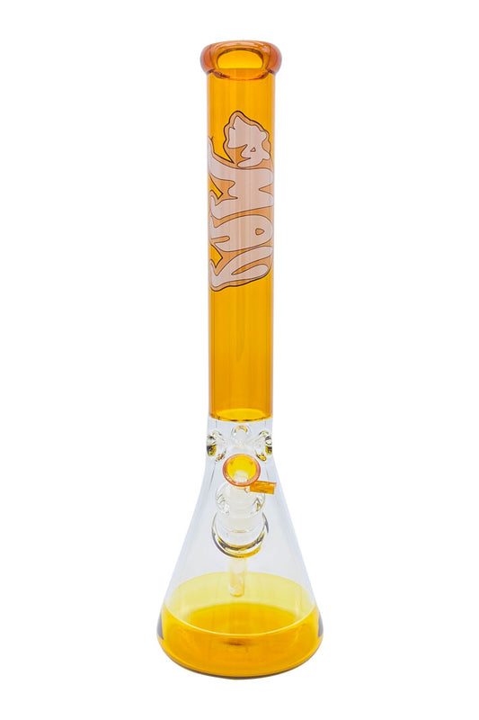 Full Golden Cali Bear 18" Full Color Beaker Bong