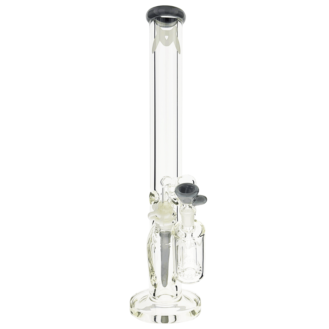 18" x 9mm color top straight Bong + Ash Catcher Combo