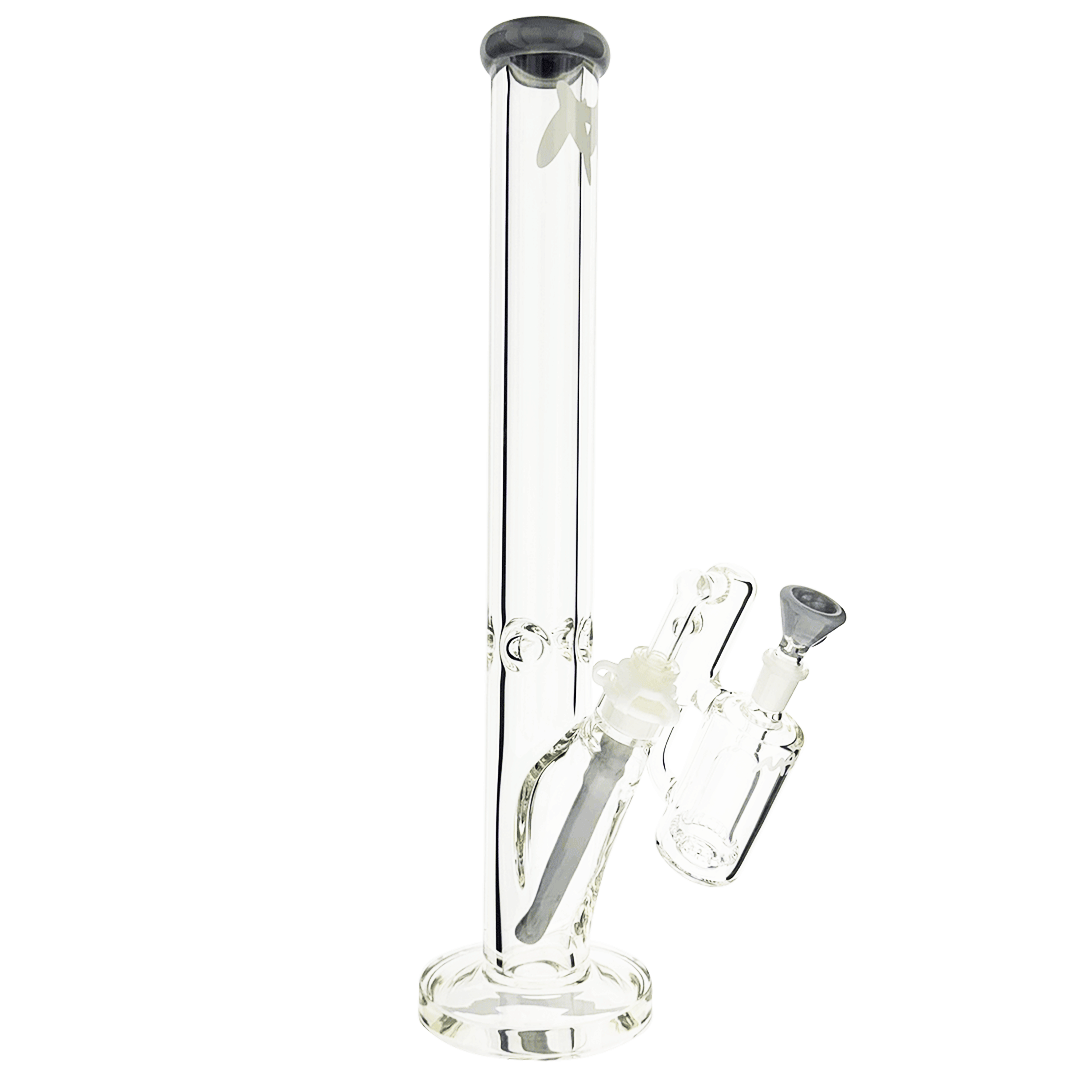 18" x 9mm color top straight Bong + Ash Catcher Combo
