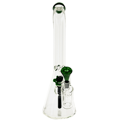 18" x 9mm color top beaker Bong bent neck + Ash Catcher Combo