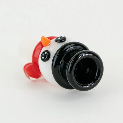 14MM Empire Glassworks Snowman Bowl Piece