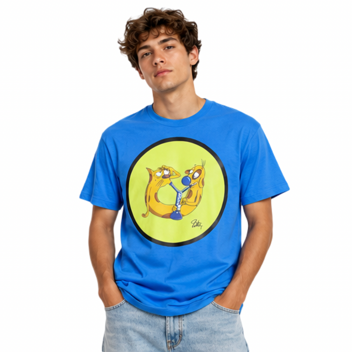 Double Trouble Bong Tee - Blue