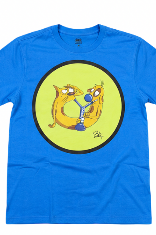 Double Trouble Bong Tee - Blue