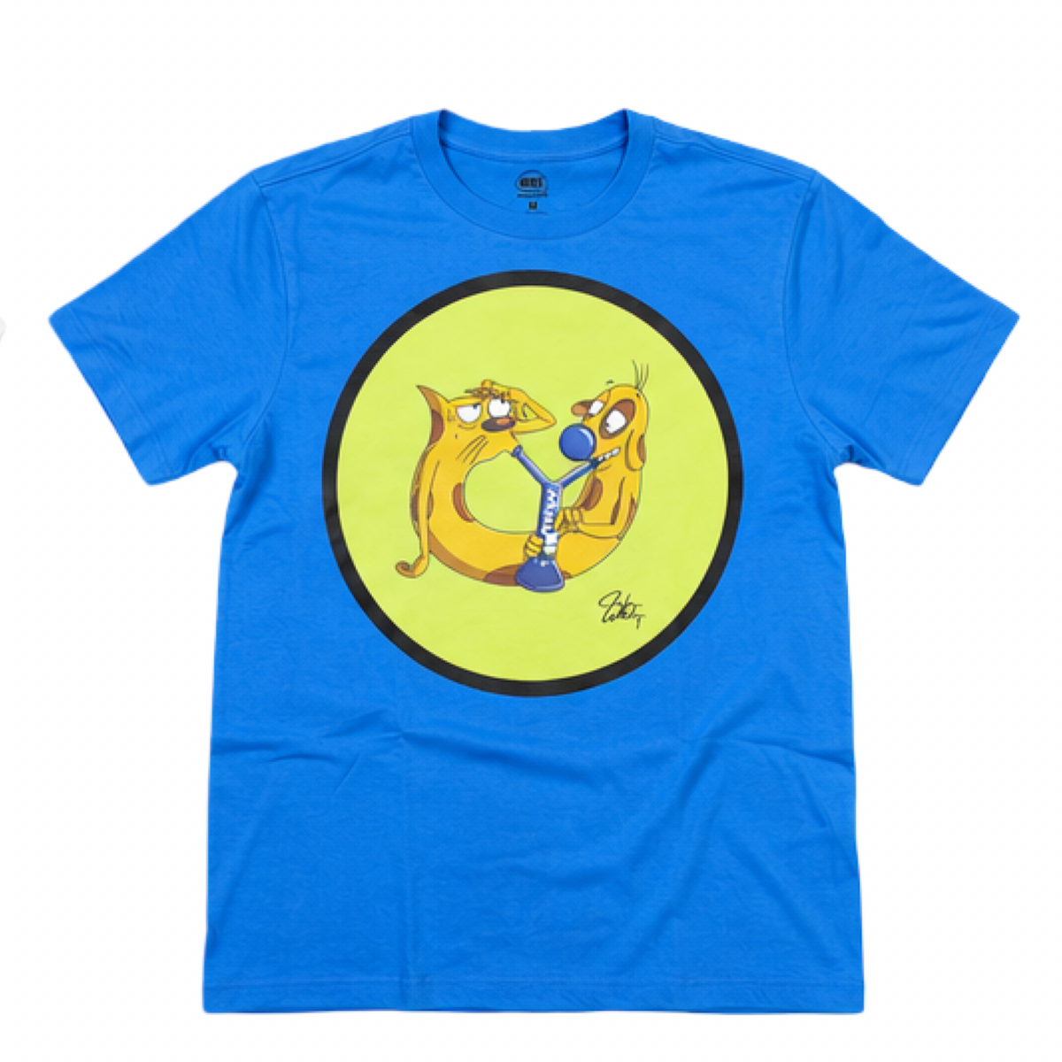 Double Trouble Bong Tee - Blue