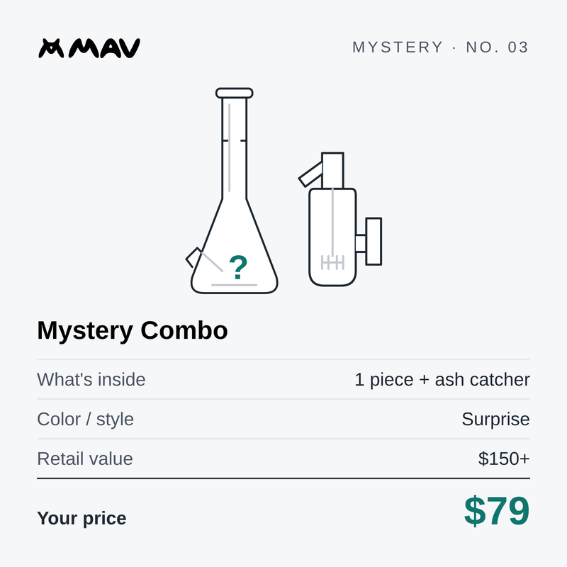 Mystery piece plus ash catcher card - $79, retail value $150+